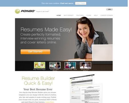 website thubmnail of PongoResume