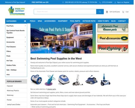 website thubmnail of Poolspaoutpost