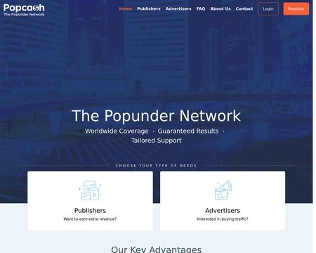 website thubmnail of Popcash