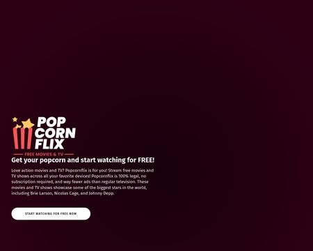 website thubmnail of Popcornflix