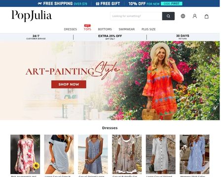 website thubmnail of PopJulia