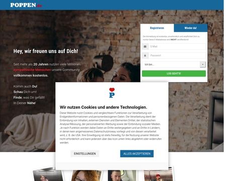 website thubmnail of Poppen.de