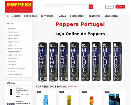 website thubmnail of Poppersportugal.pt