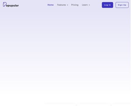 website thubmnail of Popupular.io