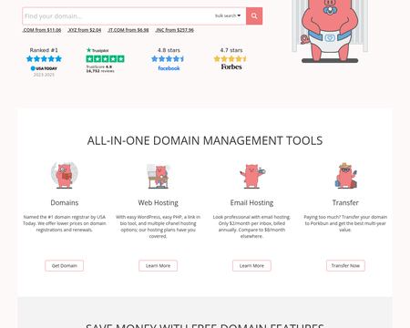 website thubmnail of Porkbun