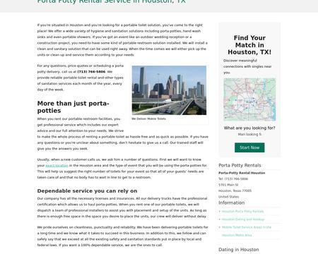 website thubmnail of PortaPottyRentals