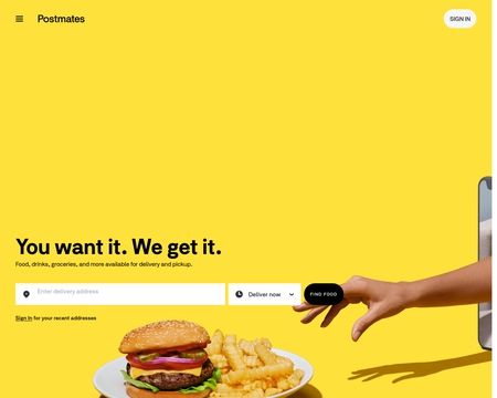 website thubmnail of Postmates