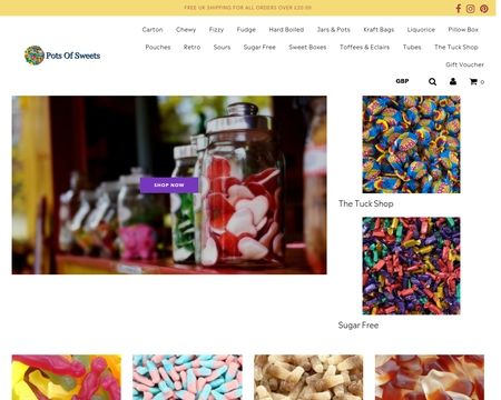 website thubmnail of Pots of Sweet