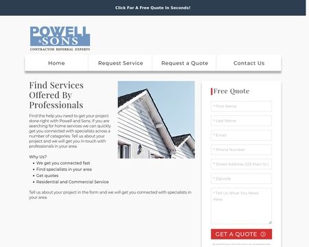 website thubmnail of Powellandsons