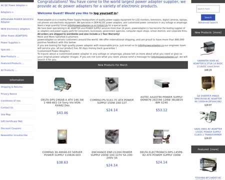 website thubmnail of Poweradapter.co