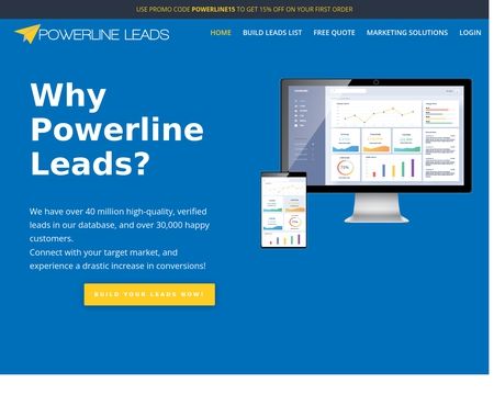 website thubmnail of Powerline Leads