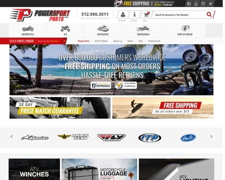 website thubmnail of PowersportParts.net