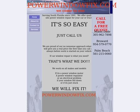 website thubmnail of PowerWindowFix