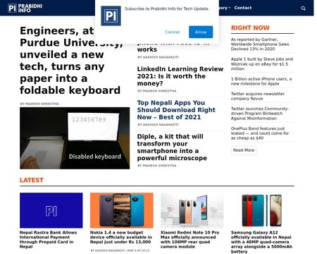 website thubmnail of Prabidhi Info