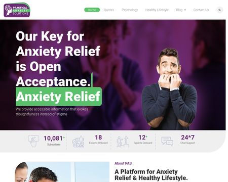 website thubmnail of Practical Anxiety Solutions
