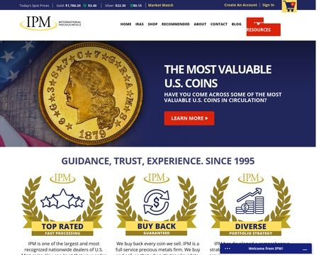 website thubmnail of Preciousmetals