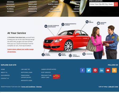website thubmnail of Precision Tune Auto Care