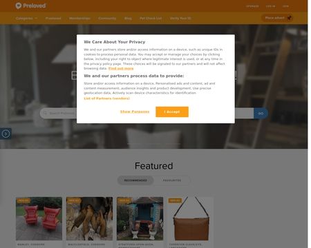 website thubmnail of Preloved UK