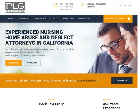 website thubmnail of Peck Law Group