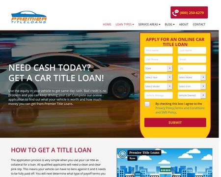 website thubmnail of Premiertitleloans