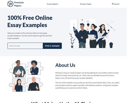website thubmnail of Premium Papers
