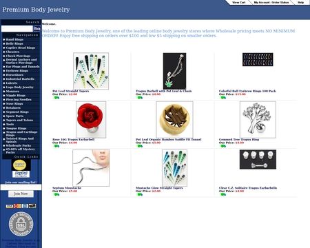 website thubmnail of Premium Body Jewelry