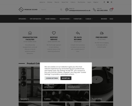 website thubmnail of Premium Sound