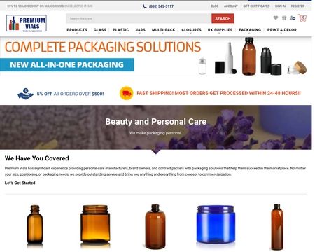website thubmnail of PremiumVials