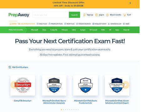 website thubmnail of PrepAway