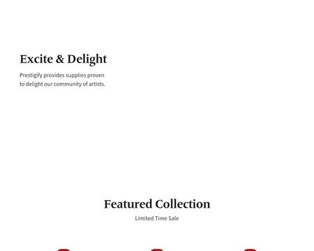 website thubmnail of Prestigify