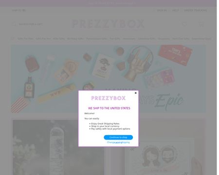 website thubmnail of Prezzybox.com