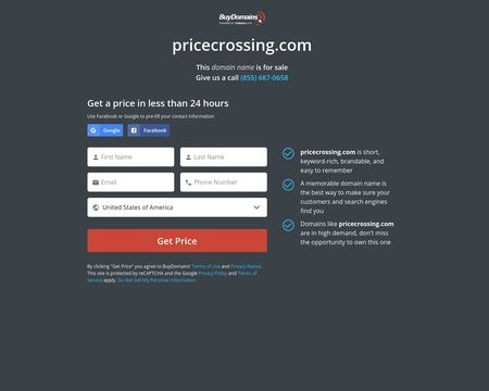 website thubmnail of PriceCrossing