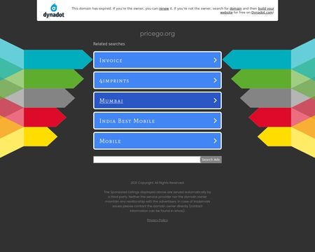 website thubmnail of Pricego