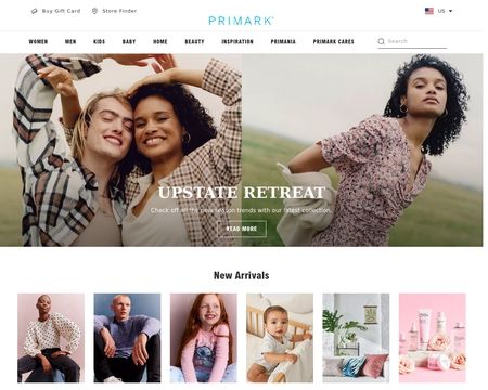 website thubmnail of Primark UK