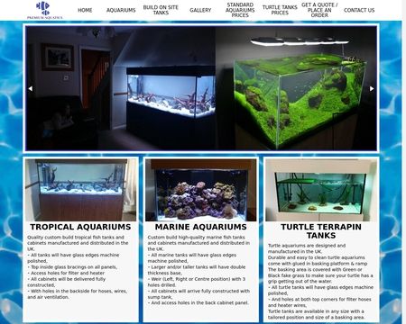 website thubmnail of Prime Aquariums