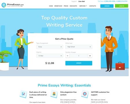 website thubmnail of PrimeEssays.com