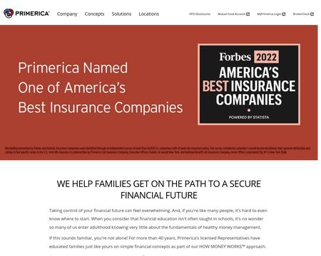 website thubmnail of Primerica