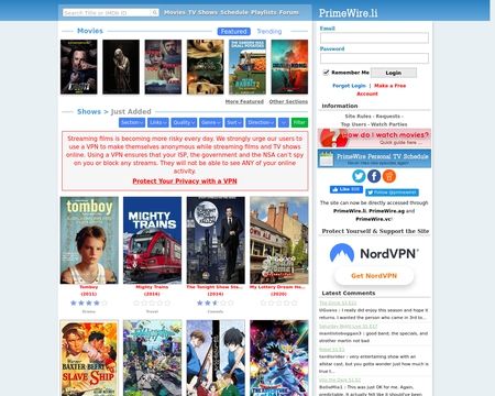 website thubmnail of Primewire.unblocked.pw