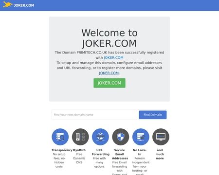 website thubmnail of Primitech.co.uk