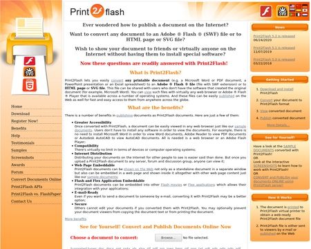 website thubmnail of Print2Flash