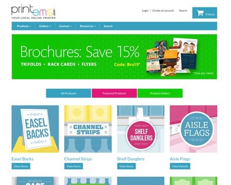 website thubmnail of Printems.com