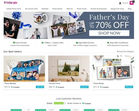 website thubmnail of PrinterPix UK