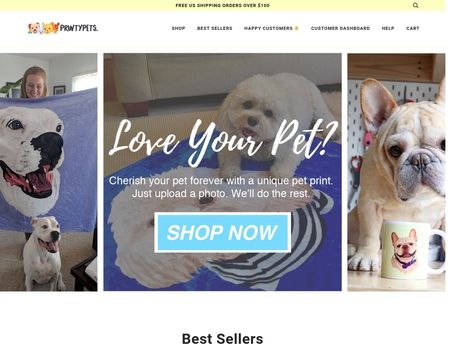 website thubmnail of Printypets