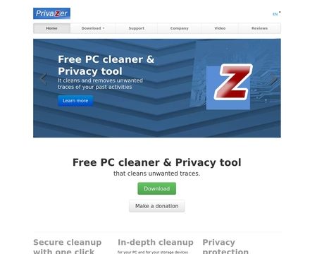 website thubmnail of PrivaZer