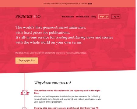 website thubmnail of Prnews Io