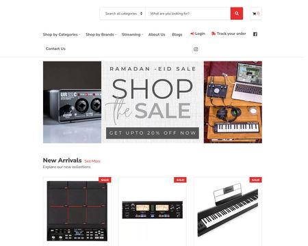 website thubmnail of Pro Audio Brands