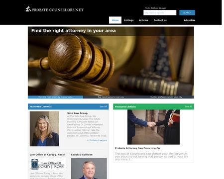 website thubmnail of ProbateCounselors.net