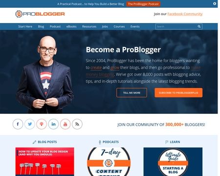 website thubmnail of ProBlogger