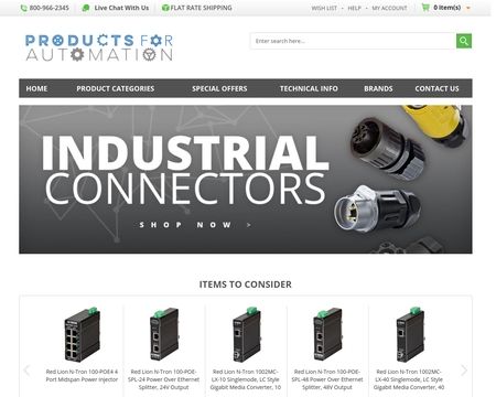 website thubmnail of Products For Automation