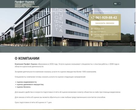 website thubmnail of Profitocenka.ru